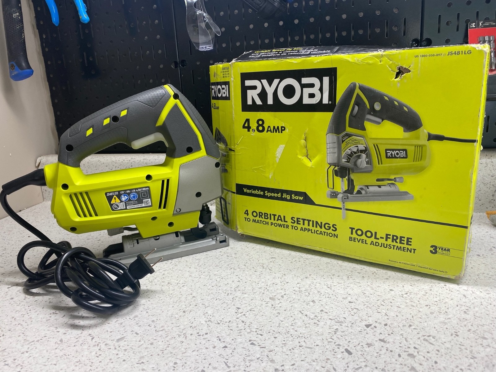 Ryobi JS481LG 4.8A Jig Saw H11