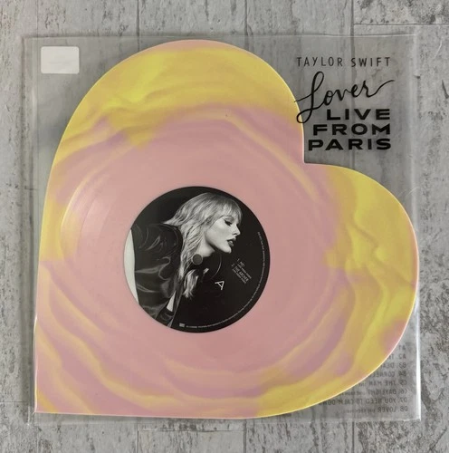 Taylor Swift Lover (Live From Paris) Heart Shaped Vinyl - IN HAND
