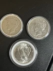 New ListingPeace Dollar Silver Coins 1922, 1923, 1934 $1 Lot of 3