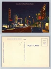 Toronto ON-Canada, Yonge Street at Night Neon Signs Traffic Vintage Postcard