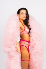 Baby Pink Tulle Boa 12ft / 3.66m