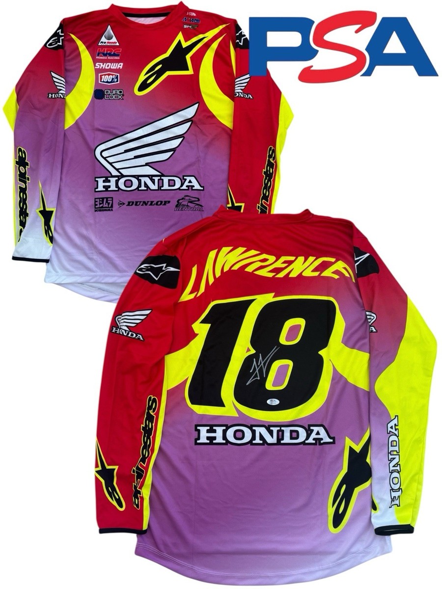 Jett Lawrence Signed Honda HRC Racing #18 Supercross Jersey PSA