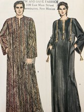 Patron de couture Vogue pour robe / caftan / kimono / cover-up