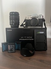 Fujifilm X-T30 II Mirrorless Camera Silver  XC 15-45mm Lens - Great Condition