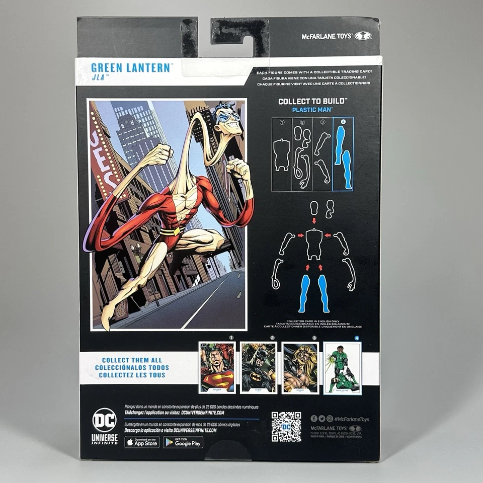 McFarlane DC Multiverse Green Lantern John Stewart JLA 7" Figure Plastic Man BAF - Image 2 of 4