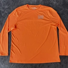 Chubbies Shirt Mens 2XL Orange Long Sleeve Performance Polyester Friday Vibes