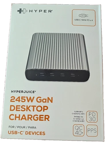 Hyper HyperJuice 245W GaN Desktop Charger