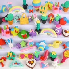 72 Pcs Erasers for Kids, Mini Pencil Eraser Bulk Classroom Prizes, Fun Puzzle...