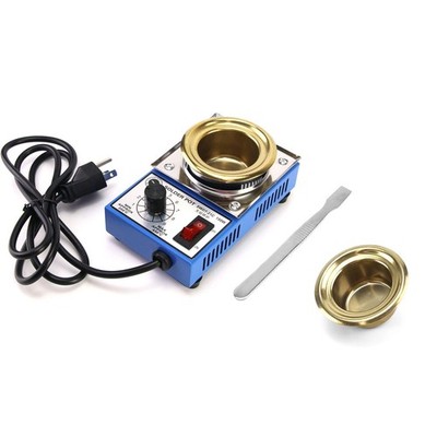 QWORK Solder Pot, 150W 110V, 50mm Soldering Bath Titanium Plate, 1 Pc 