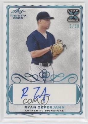 2020 Leaf Trinity Platinum 5/50 Ryan Zeferjahn #A-RZ1 Auto 2t9