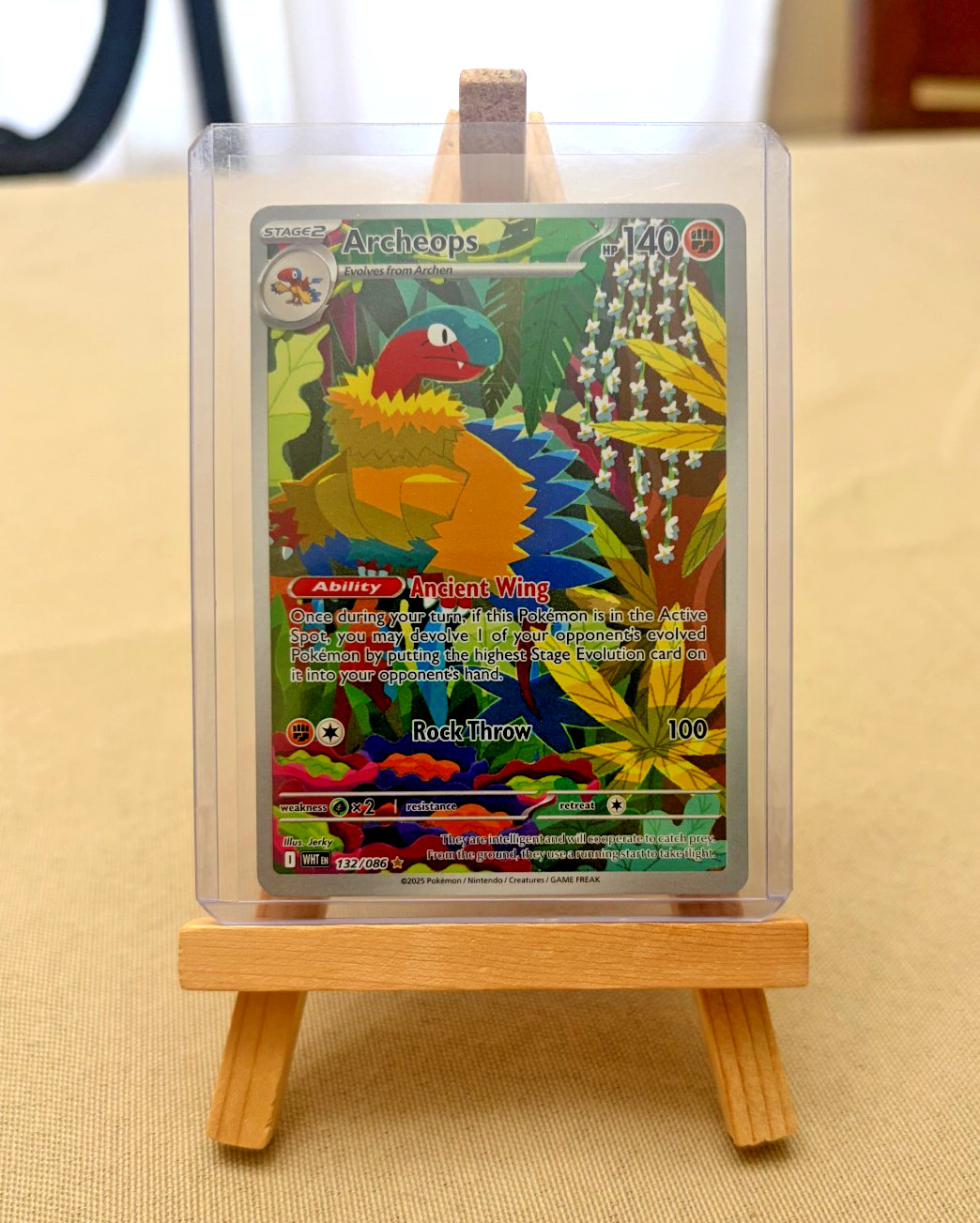Pokemon TCG Archeops 132/086 Sv: White Flare Full Art Holo