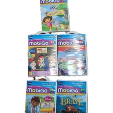 VTech MobiGo games Lot Of 5 Dora, Jake, Brave, Chugginton, Doc McStuffins,