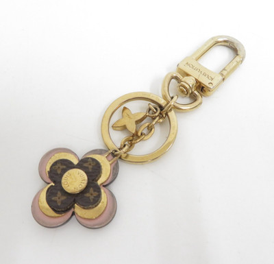 Authentic Louis Vuitton  Bag Charm Keyholder Key Ring Keychain I#47398