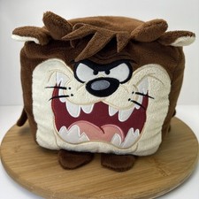 Six Flags Magic Mountain Looney Tunes Tasmanian Devil Cube Plush USED Taz Toy