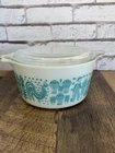 Vintage Pyrex Amish Butterprint 473 1 Qt Casserole WHITE with Lid Nearly Mint