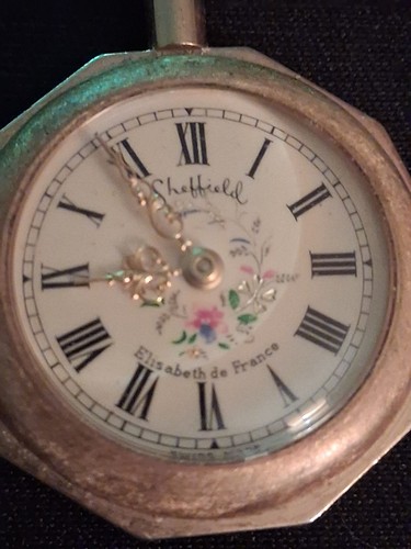 Vintage Sheffield Elisabeth De France Pocket Watch Swiss Made Works