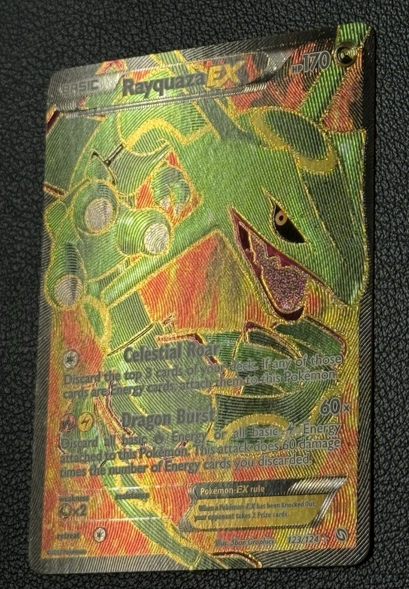 2012 Pokémon Rayquaza EX Full Art 123/124 Black & White Dragons