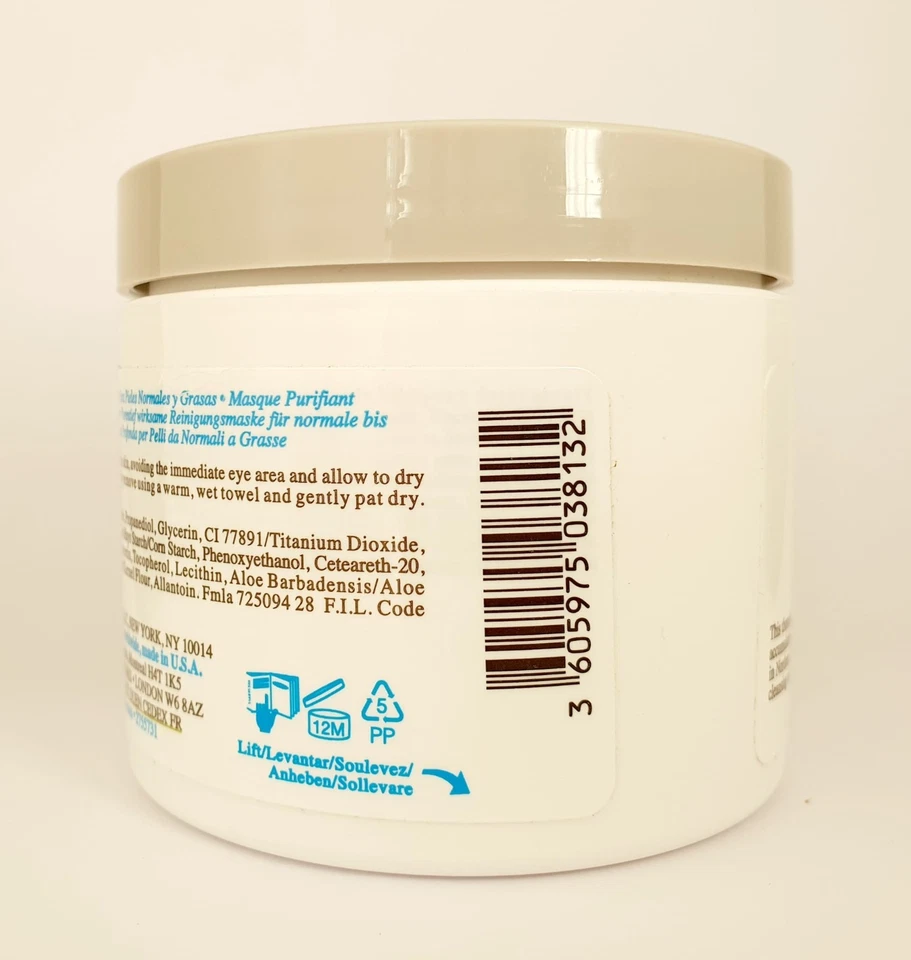 Mascarilla facial de arcilla Kiehl's para limpieza profunda de poros de tierras raras 125 ml/nueva y genuina Foto 2 de 3