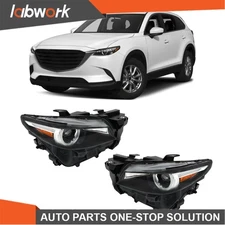 Labwork Headlight Headlamp For Mazda CX-9 2016-23 LED w/AFS Left+Right Adaptive