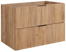 Armadio Armadietto Bagno Lavandino Lavabo Mobile Sottolavabo 80 cm SLIM Marrone