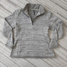 Kuhl Alaska Women's 1/4 Zip Fleece Pull-over Heather Gray Size XL Athleisure