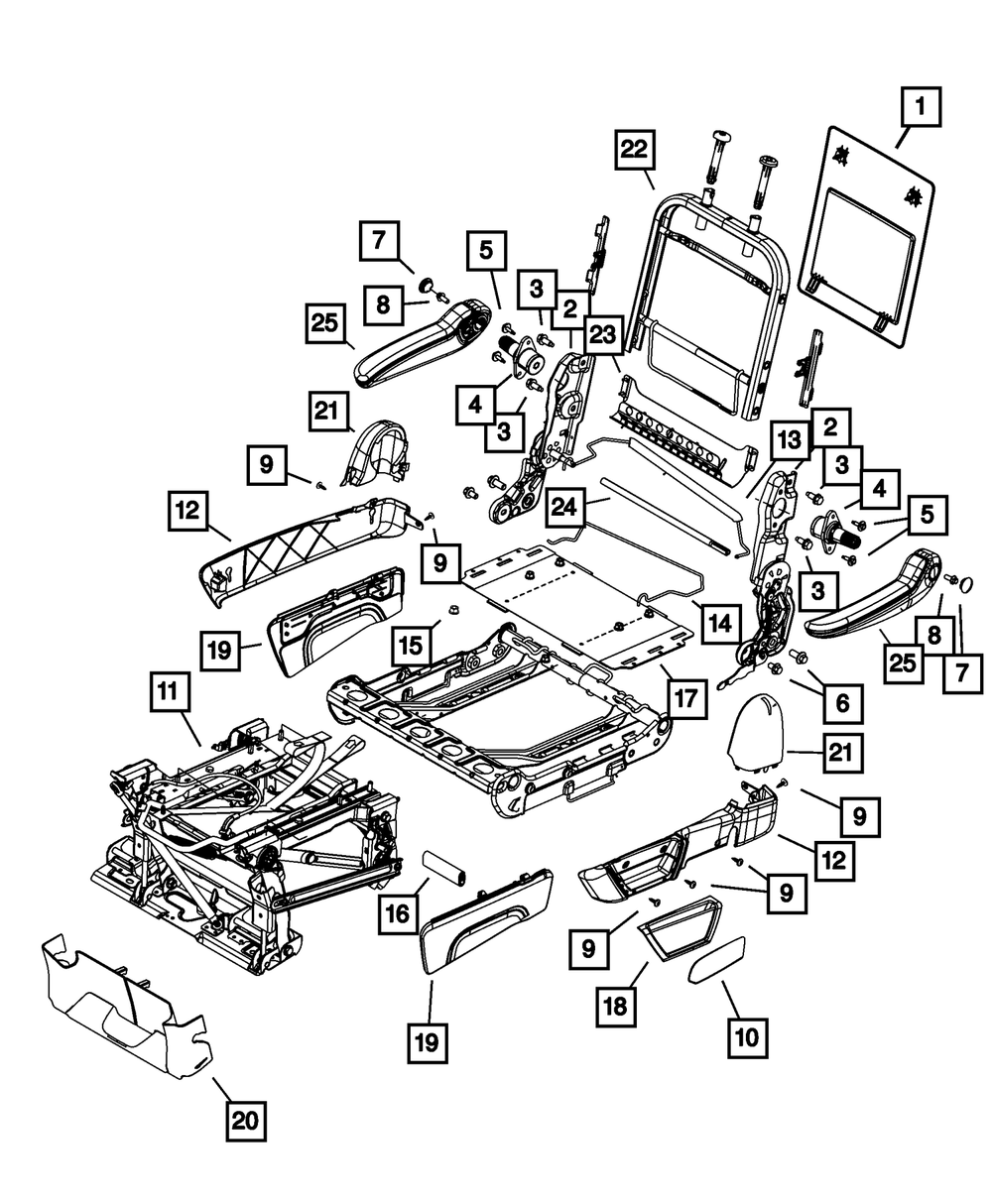 Genuine Mopar Riser Shield Inboard Left 1LC001D5AA