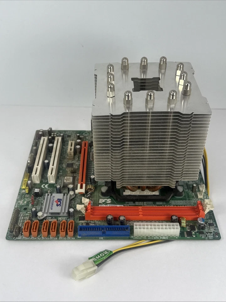 ECS Socket Motherboard A780GM-M3 AM3/AM2+ AMD 780G Micro ATX AMD Huge Heat Sync - Image 3 of 4