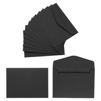 120 StüCk Geschenkkarten-UmschläGe, FüR 110GSM Mini-UmschläGe, Schwarz