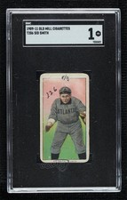 1909-11 T206 Old Mill Southern Leagues Black Back Syd Smith Sid Smith SGC 1 14rq