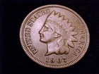 1907 Indian Head Cent, Very Good to almost Fine Grade.