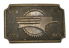 Missouri Pacific Mo-Pac Railroad MP TP CEI M-I Vintage Belt Buckle Koleaco M14