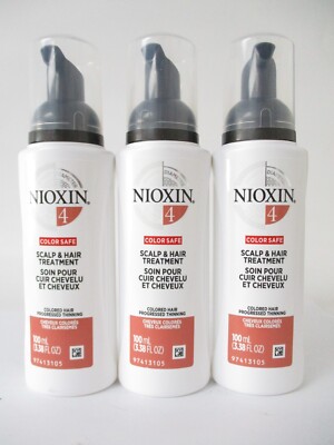 Nioxin System #4 Scalp & Hair Treatment, 3.38 oz unboxed Pack of 3