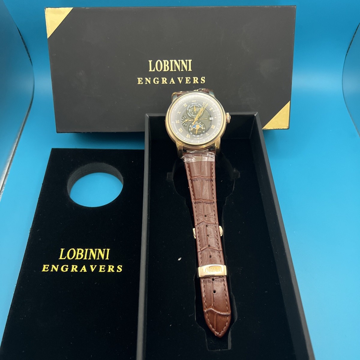 LOBINNI Men Automatic Watch Luxury Waterproof Mechanical