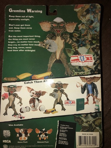 Gremlins Stripe Action Figure with Candy & Popcorn NECA Reel Toys 2003 New 6” - Picture 8 of 9