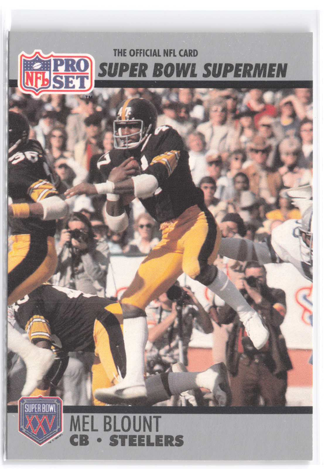 1990-91 Pro Set Super Bowl XXV Silver Anniversary Commemorative #101 Mel Blount