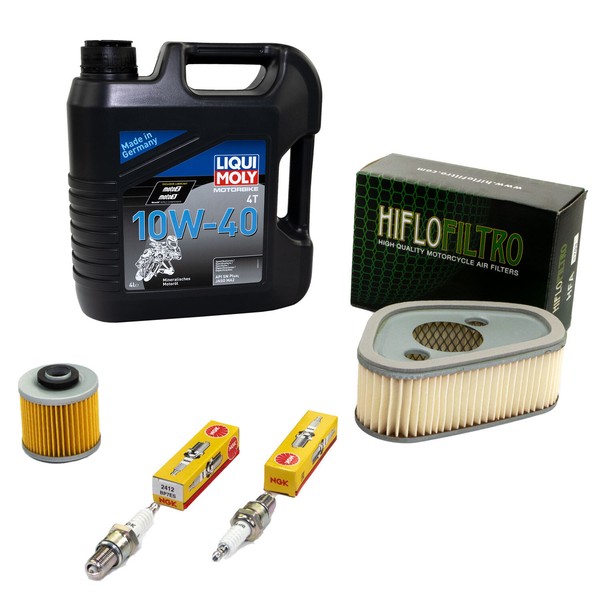 Set FüR Yamaha XV 1000 XV 750 81-84 Wartung ÖL 4L Luftfilter ÖLfilter ZüNdkerzen-image