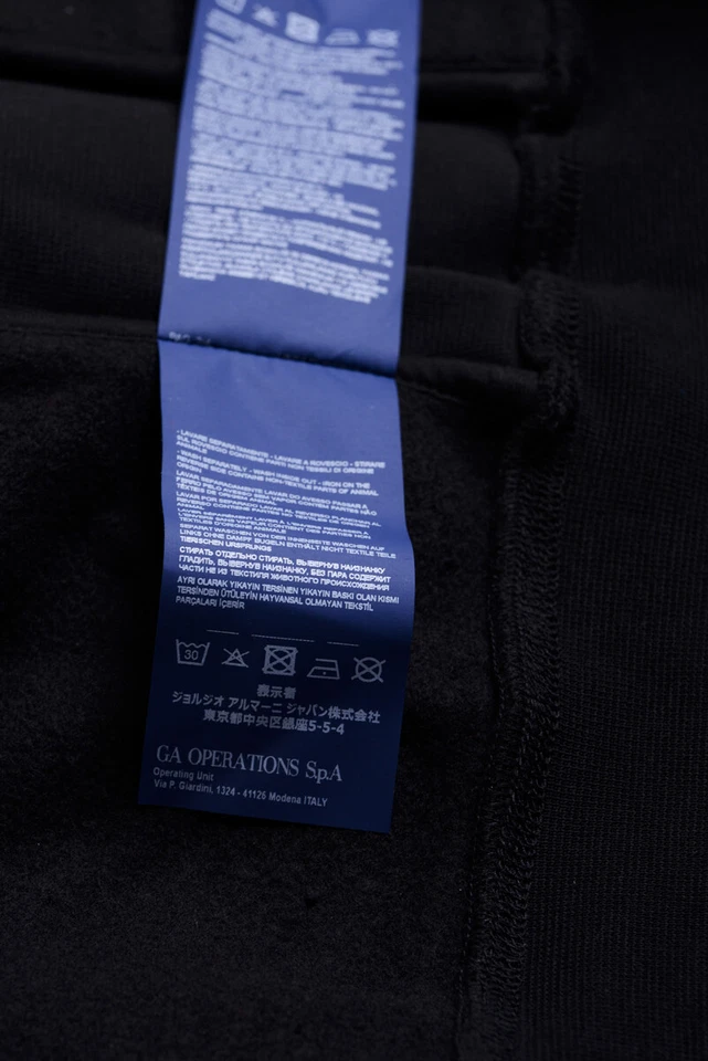 Armani джинсы AJ толстовка с капюшоном человек черный 6Y6M686JEBZ 1200 Sz.XXL сделать предложение - Изображение 4 из 4