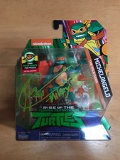 Action Figure Greg Cipes &ldquo;Michelangeo&rdquo; Teenage Mutant Ninja Tutles Autograph JSA