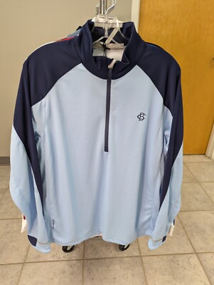 NWT MEN'S ZERO RESTRICTION Z425 PULLOVER, SIZE: M, COLOR: SKYWAY HEATHER (M13)