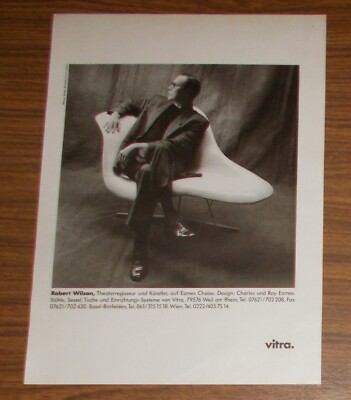 Seltene Werbung VITRA EAMES-CHAISE Claes Oldenburg & Coosje van Bruggen 1992