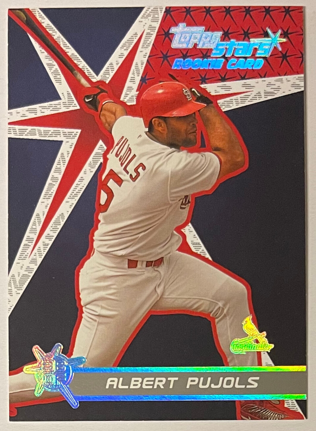 2001 Albert Pujols RC Front Topps Stars