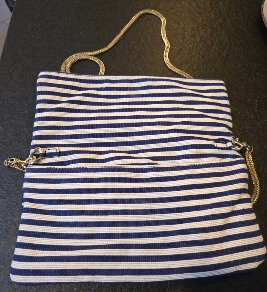 Bolso de mano bandolera plegable Deux Lux Elsa blanco marino Foto 4 de 4