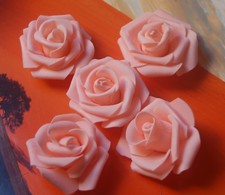 6-25 Schaumrosen 6-8cm Moosgummirosen Foamrosen rose flowers  Rosen Rosenköpfe