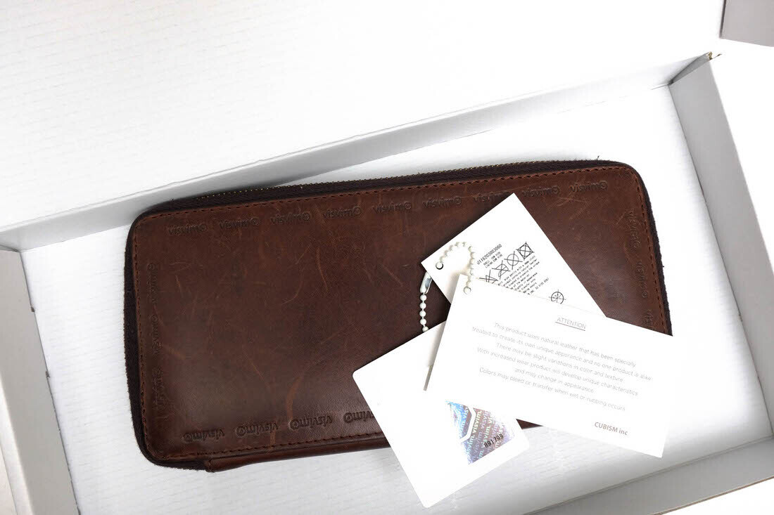 VISVIM Long Wallet 0116203003060 VEGGIE LONG WALLET cow VISVIM Long Wallet 0116203003060 VEGGIE LONG WALLET cow