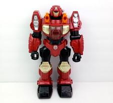 Mars Turbotron Red Black Plastic Sounds Walks 12" Robot Toy
