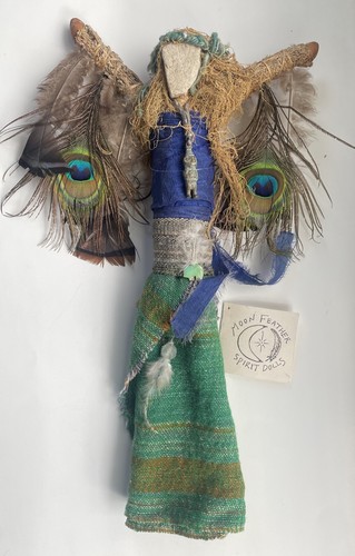 Vintage 2002 Moon Feather Spirit Doll 18” Tall ‘In Beauty She Flies’