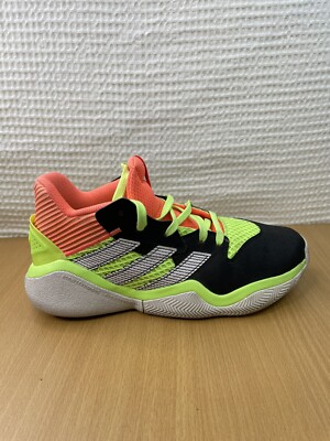 Adidas Harden Stepback J Black/Neon Green/Orange Men's Size 7