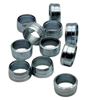 20 mm Stahl Geweichte Kompressionsoliven Sanitärrohr Rohrringe Metrisch & Imperial