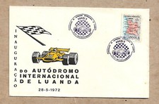 ANGOLA PORTUGUESA  COVER STAMP COMMEMORATIVE XVII AUTODROMO INRT. LUANDA 1972