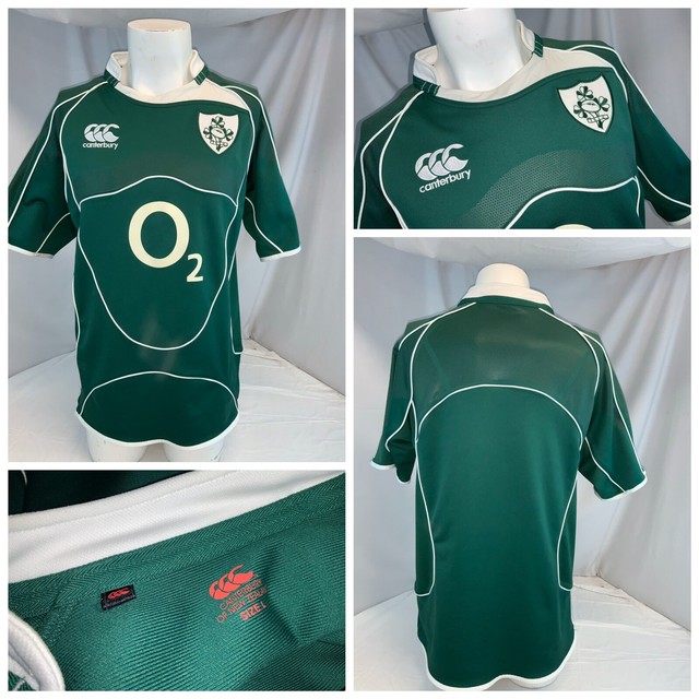IRFU Ireland Rugby Jersey L Men Green Canterbury New Zealand O2 YGI A0